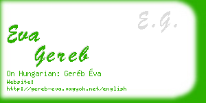 eva gereb business card